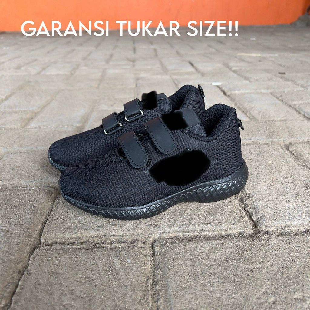 PROMO BTS KEMBALI SEKOLAH  SEPATU HITAM POLOS / SEPATU ANAK HITAM POLOS / SEPATU ANAK SEKOLAH HITAM 