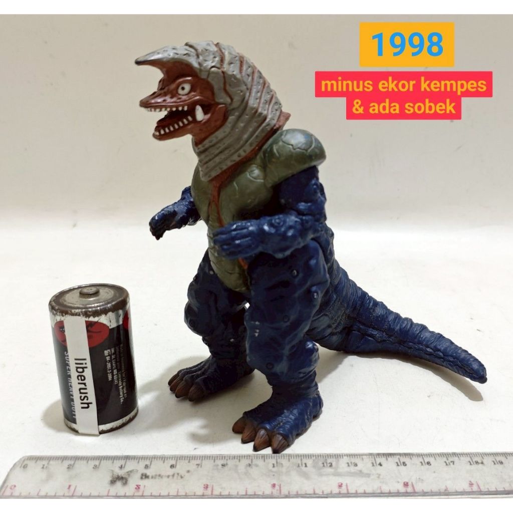 Junk vintage 1998 bandai ultra monster golza ultraman tiga dx sofubi soft vinyl figure action tokusa