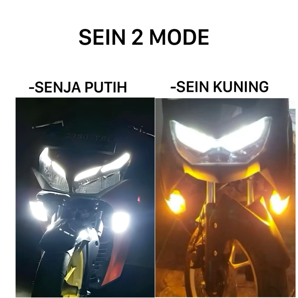[COD]LAMPU LED SENJA 2 Mode Aerox mew,old Nmax Soket+Dioda sen dajal 2 T10 T15 kedip t10 t15 DF1