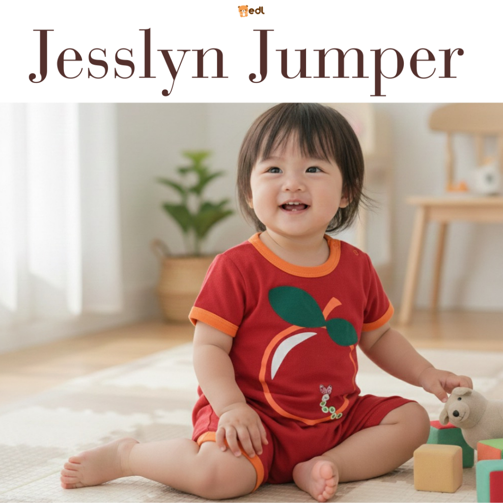 EDL Baby - Jumper Romper Bayi Newborn Laki-laki Perempuan usia 0-24 bulan / Jesslyn Jumper
