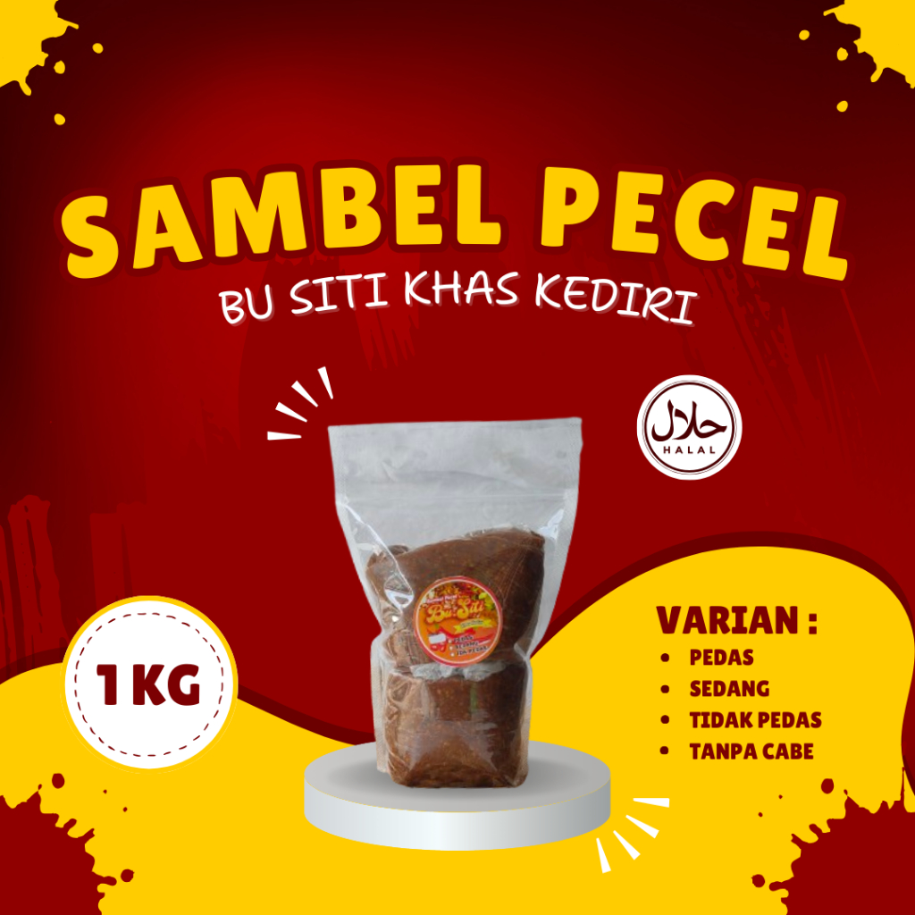(COD) 1 KG SAMBEL PECEL KEDIRI BU SITI (FREE ONGKIR)