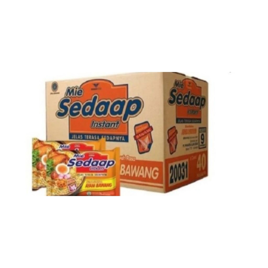 mie sedap ayam bawang 1box isi 40 harga 127000