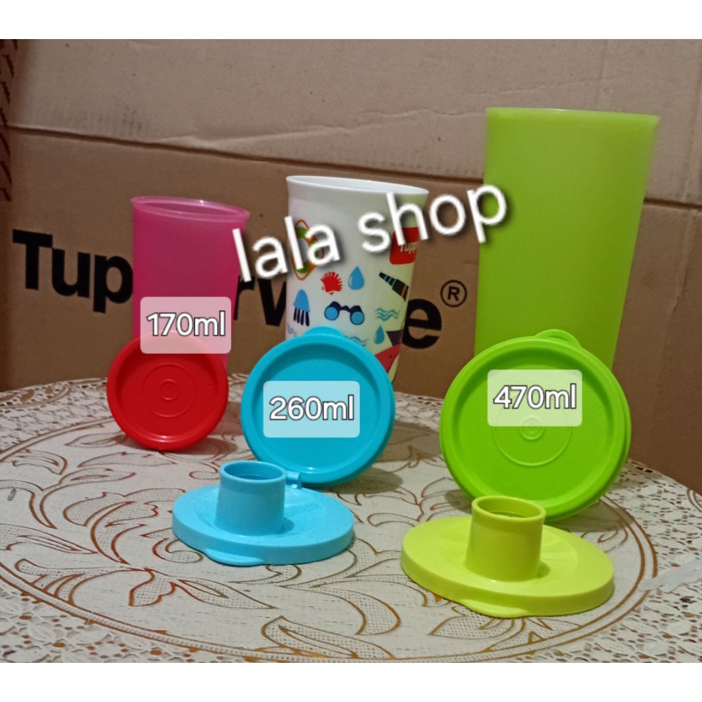 tutup tumbler/gelas tupperware