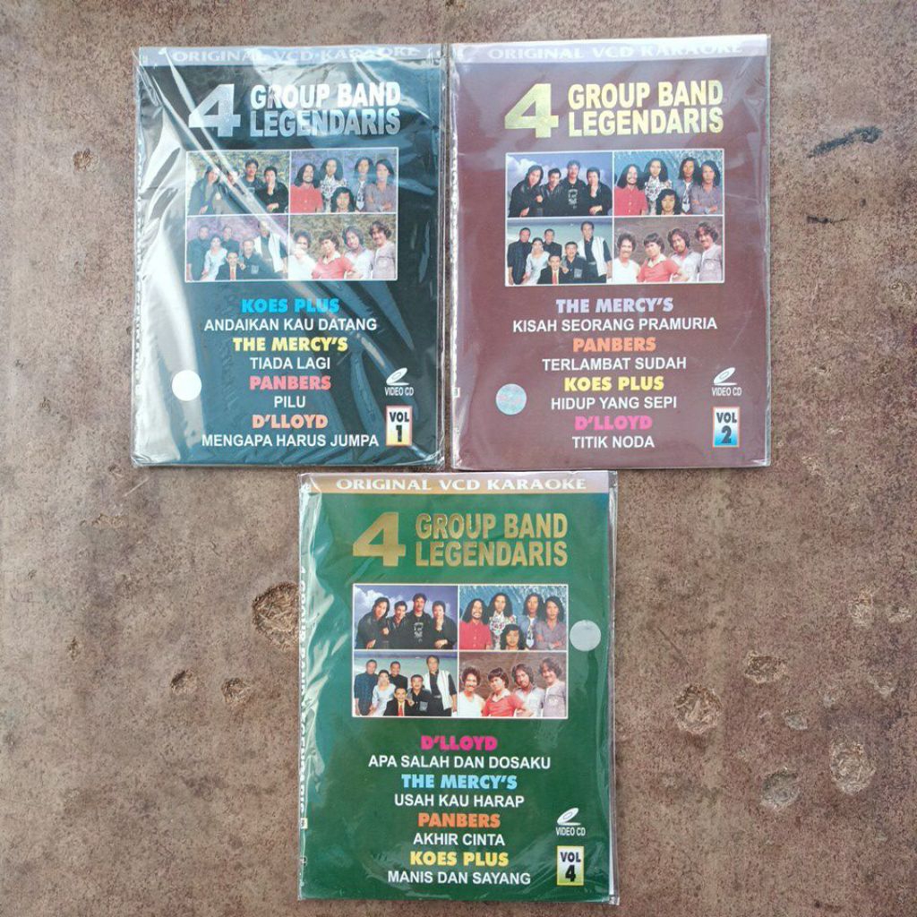 Vcd Original 4 Super Group Band Legendaris