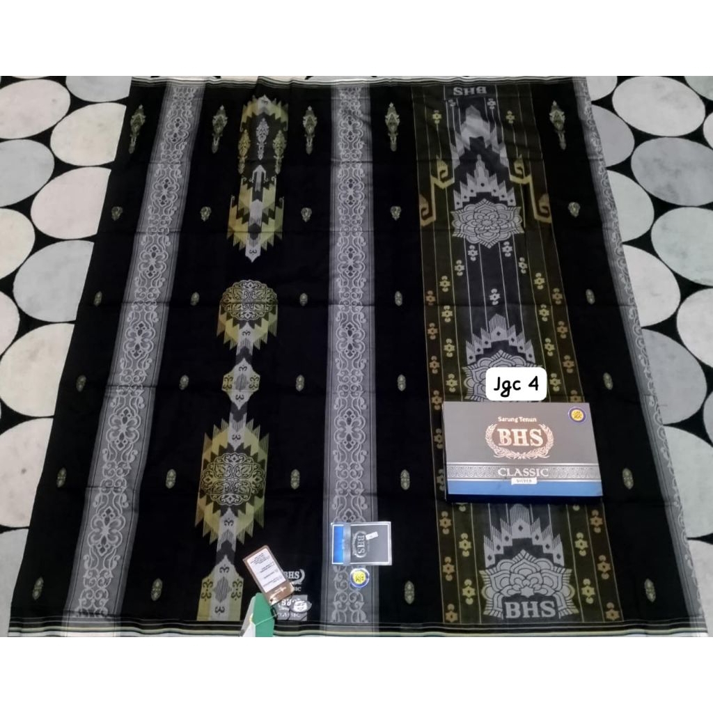 Sarung BHS Classic SKT JGC Silver & Infiniti Silver Asli | Sarung Tenun Premium Pria Dewasa Elegan u