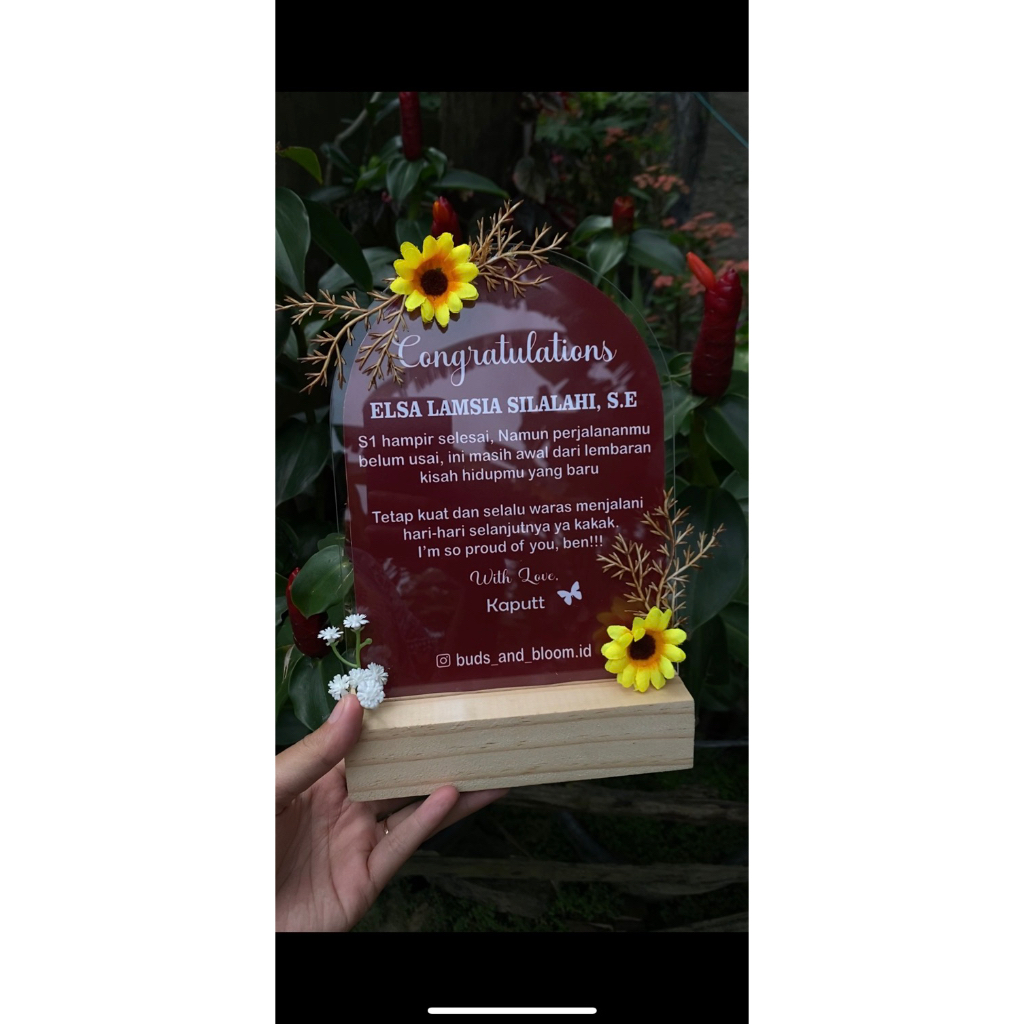ucapan mini akrilik custom