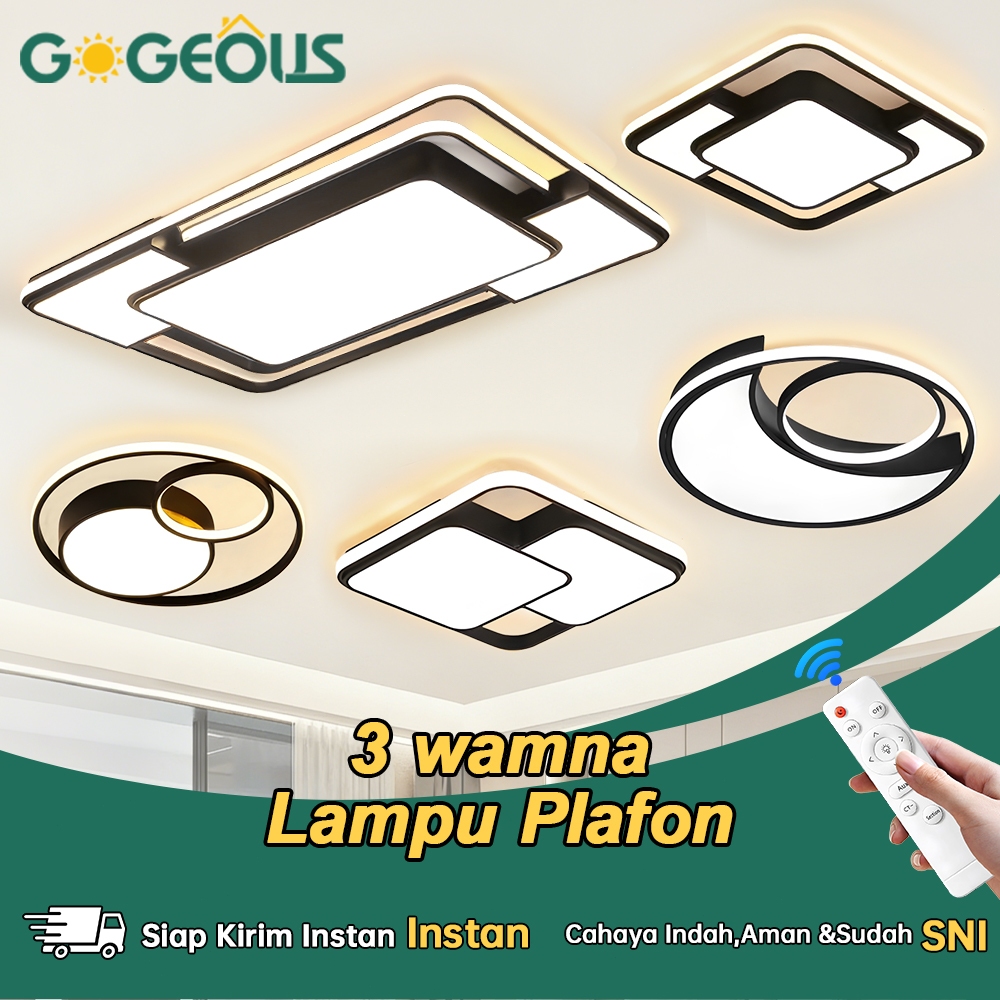 Lampu Plafon LED 3 Warna Lampu Plafon Minimalis Ceiling Lampu Lampu Plafon Modern Minimalis Lampu la