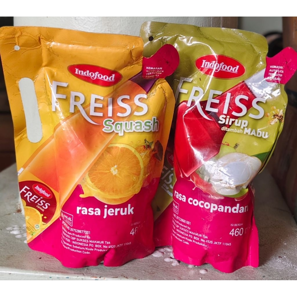 Indofood FREISS Squash Rasa Jeruk 460ml