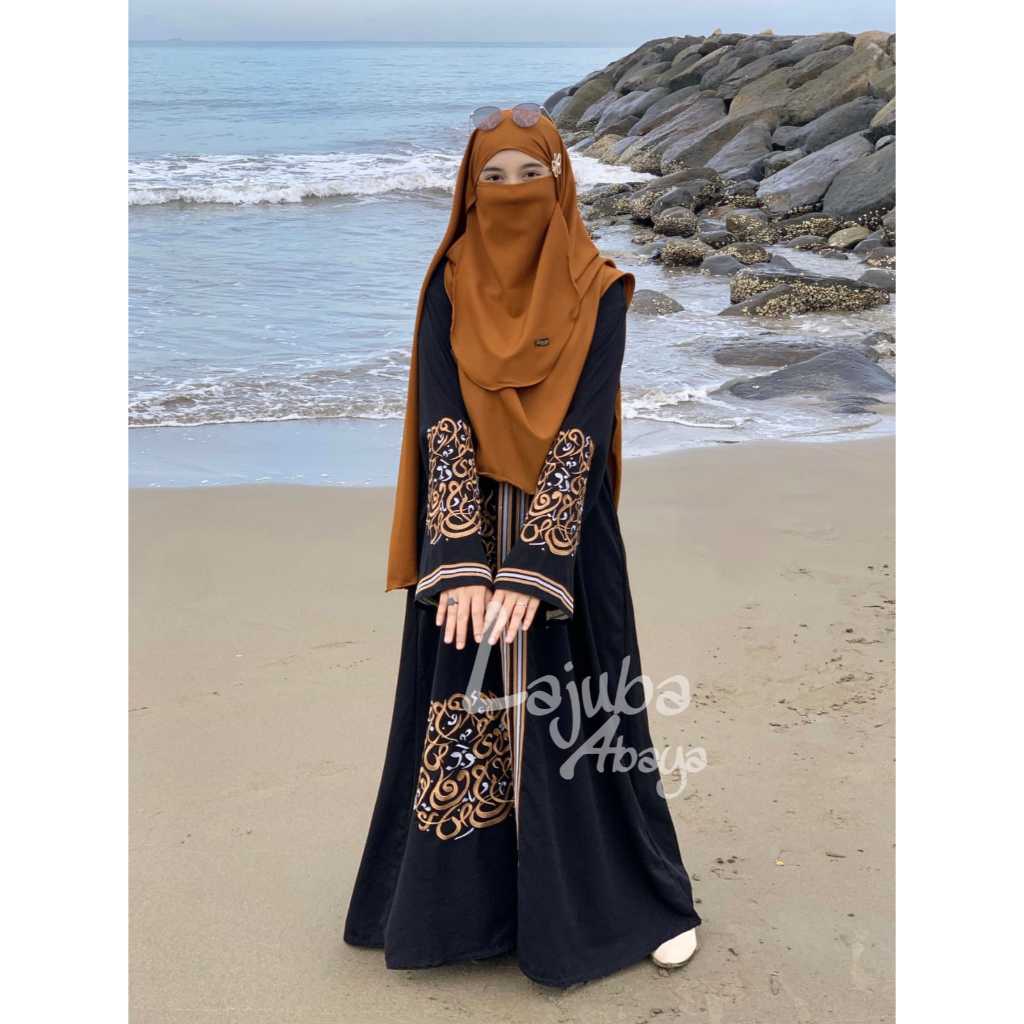 abaya turki- gamis arab - jubah terbaru - busana muslim wanita - abaya bordir ELIZA(br94)