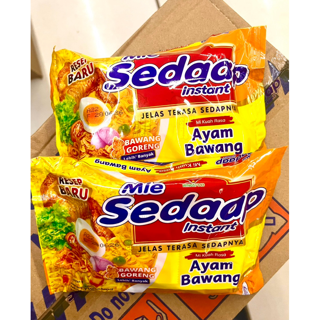 SEDAP MIE AYAM BAWANG 1karton/SEDAP AYAM BAWANG/SEDAP KUAH AYAM BAWANG/MIE INSTAN KUAH/MIE INSTAN KU