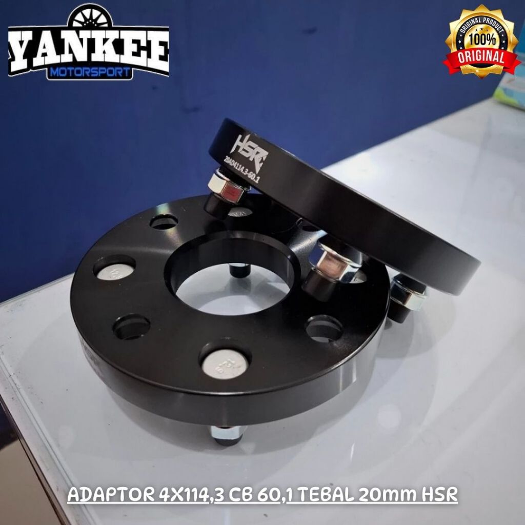ADAPTOR HSR VELG MOBIL KIJANG Lubang 4X114,3 CB 60,1 Tebal 20mm/2cm