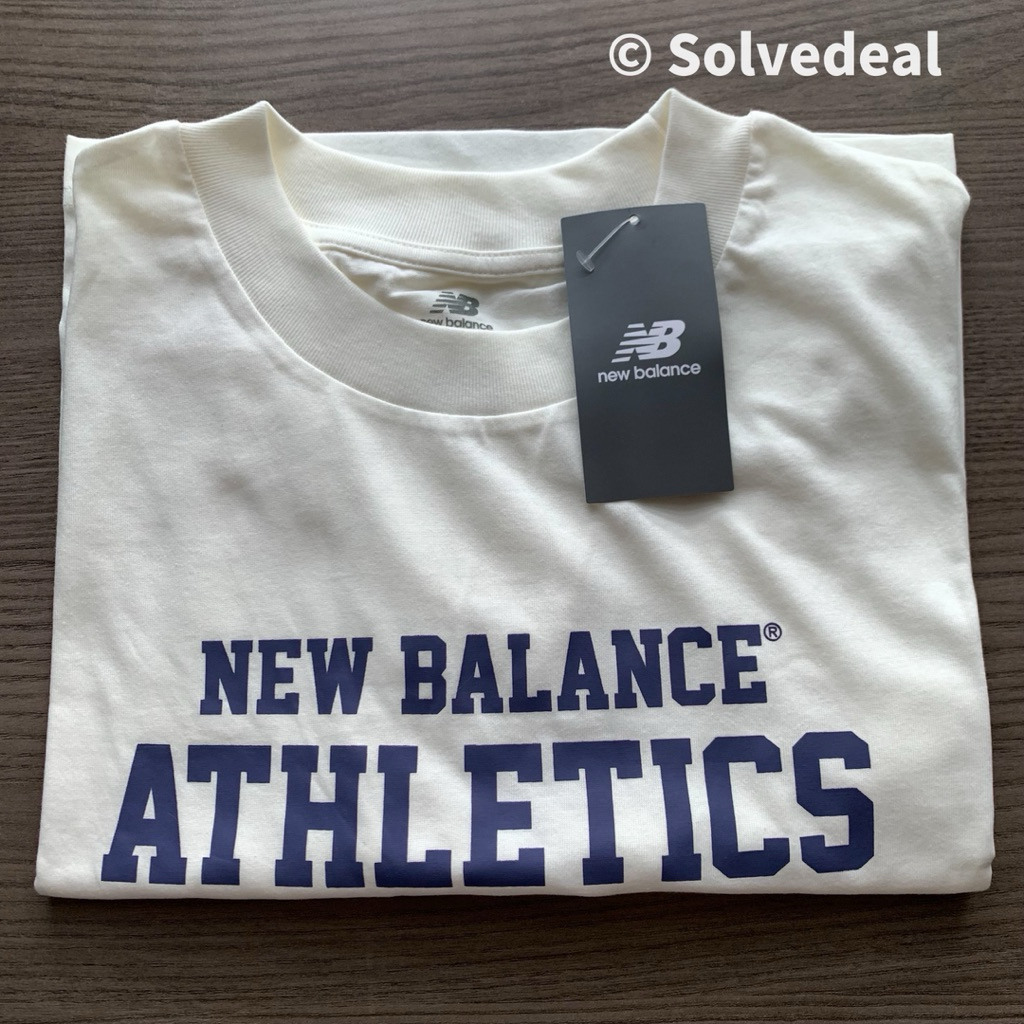 Kaos New Balance Heritage Relaxed Womens Tshirt White - Original Baru