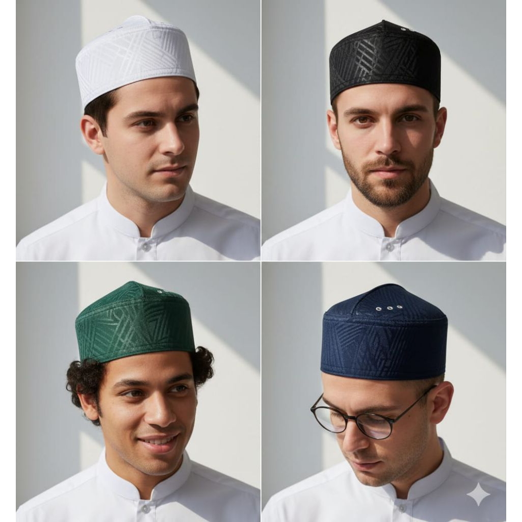 Peci putih polos ac terbaik peci songkok peci keren kekinian peci sholat peci dewasa peci turki peci