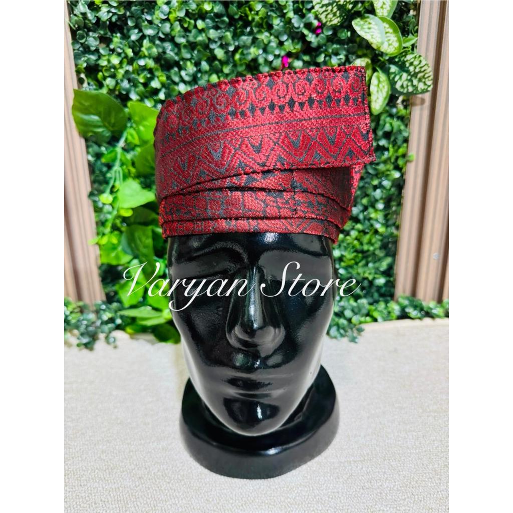 TANJAK MELAYU FULL SONGKET IKAT KEPALA MELAYU PREMIUM DENGAN ORNAMEN KHAS MELAYU BUDAK MELAYU RIAU