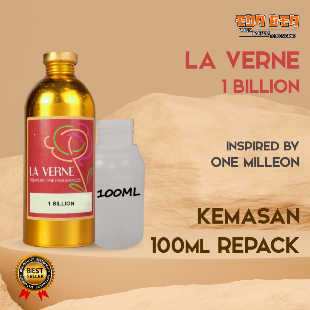 bibit parfum murni 1 BILLION / ONE MILLEON  LA VERNE 100ML