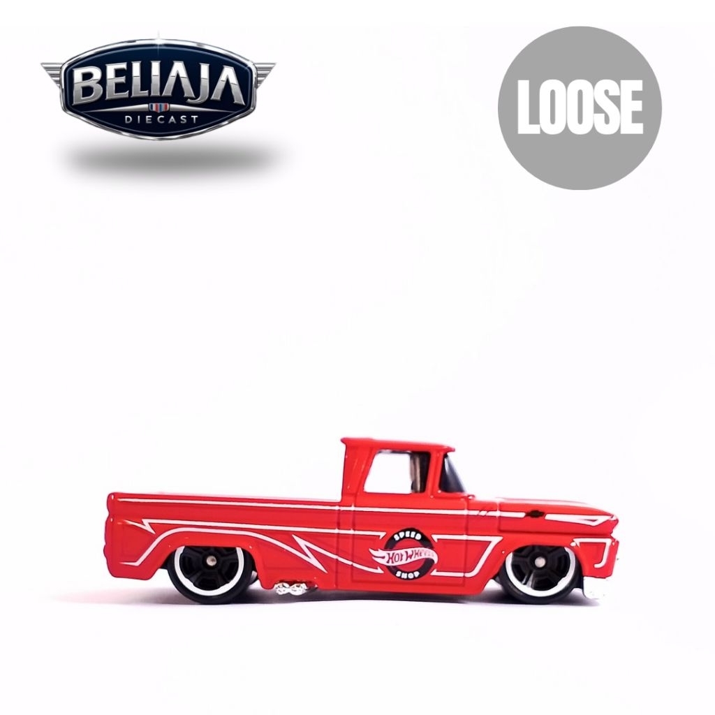 HOT WHEELS CUSTOM 62 CHEVY PICKUP RED LOOSE