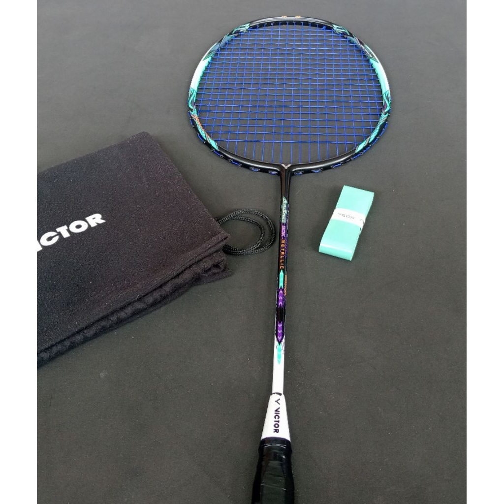 Raket badminton bekas second original victor auraspeed 90k metallic