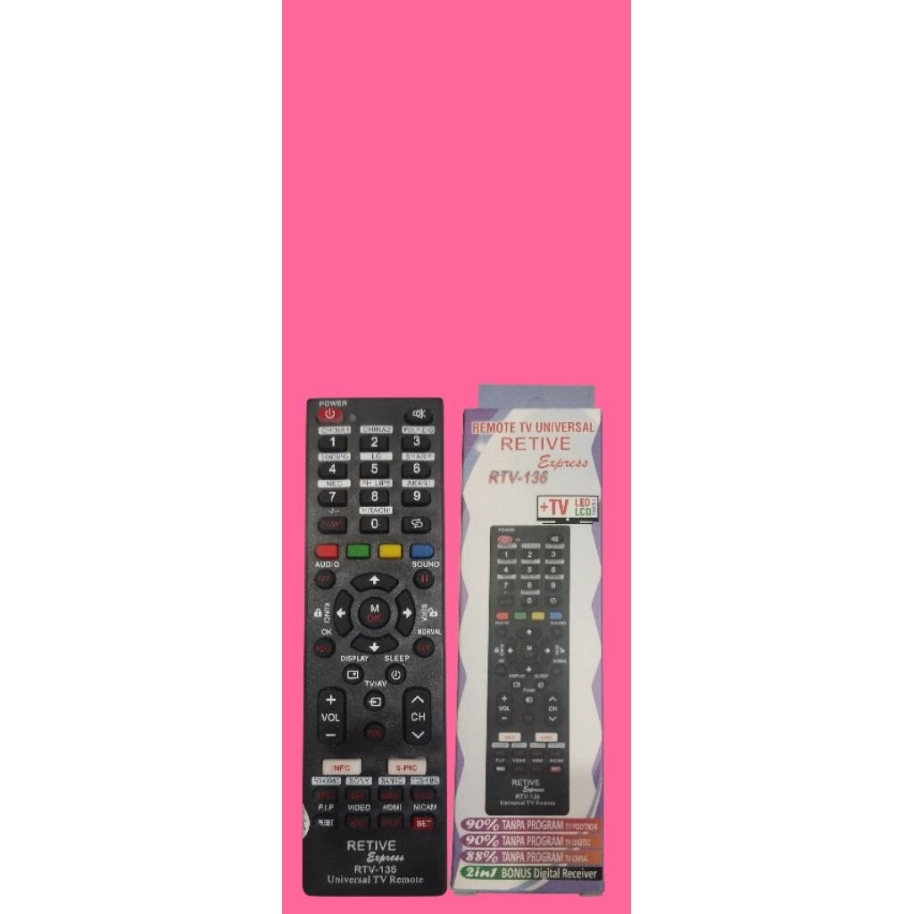 remote.remot tv universal serbaguna retive express