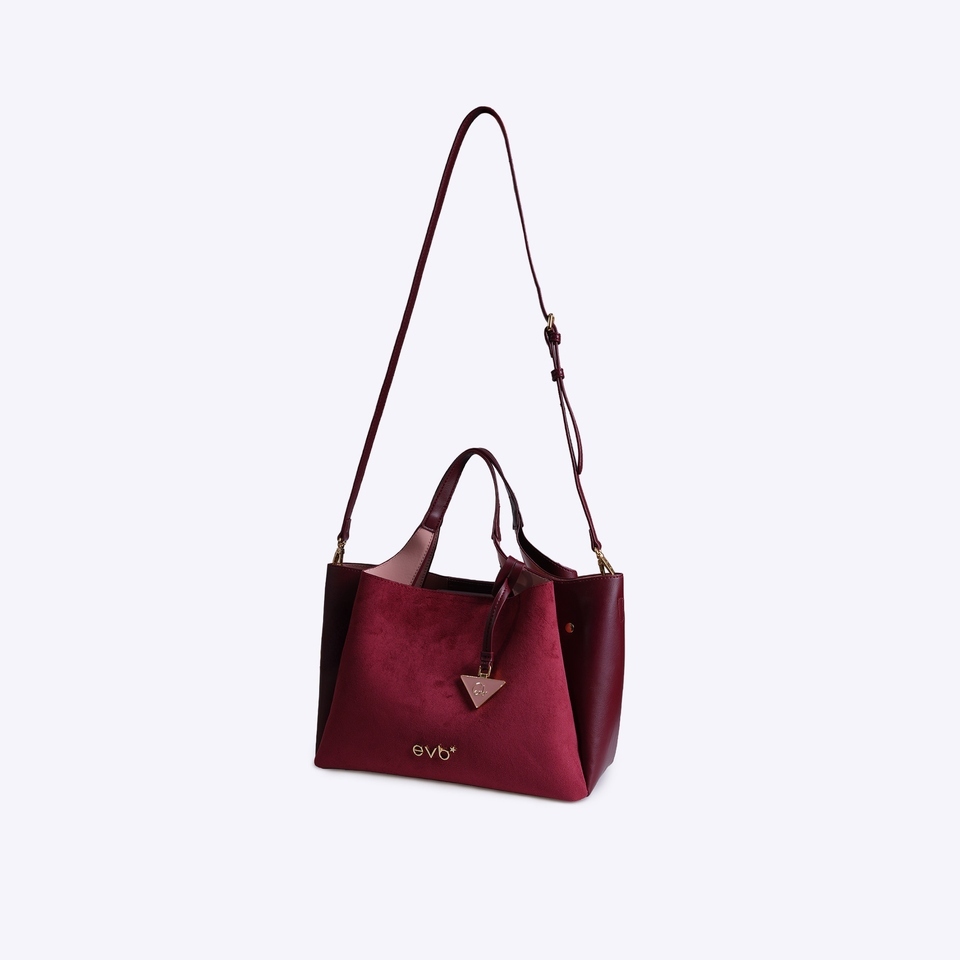 Everbest EVB VEINY Sling Bag Maroon & Tan
