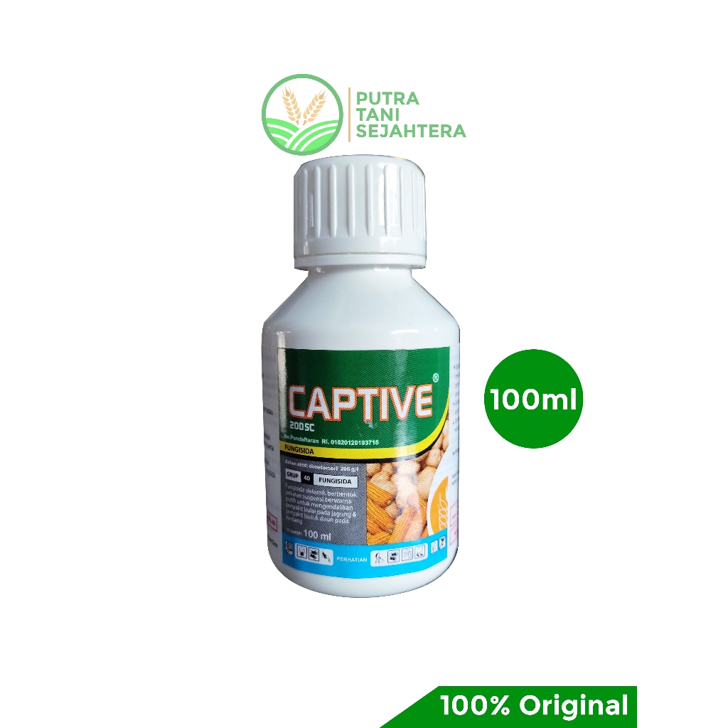 Fungisida Sistemik CAPTIVE 200SC 100ml Pengendali Penyakit Tanaman Jagung