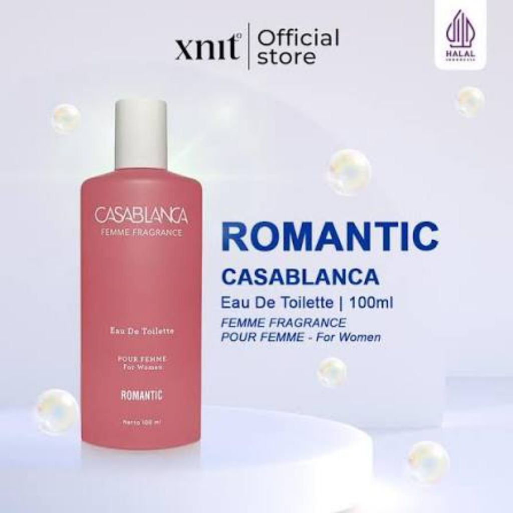 parfum Casablanca eau de toilette romantic/pure 100 ml botol kaca