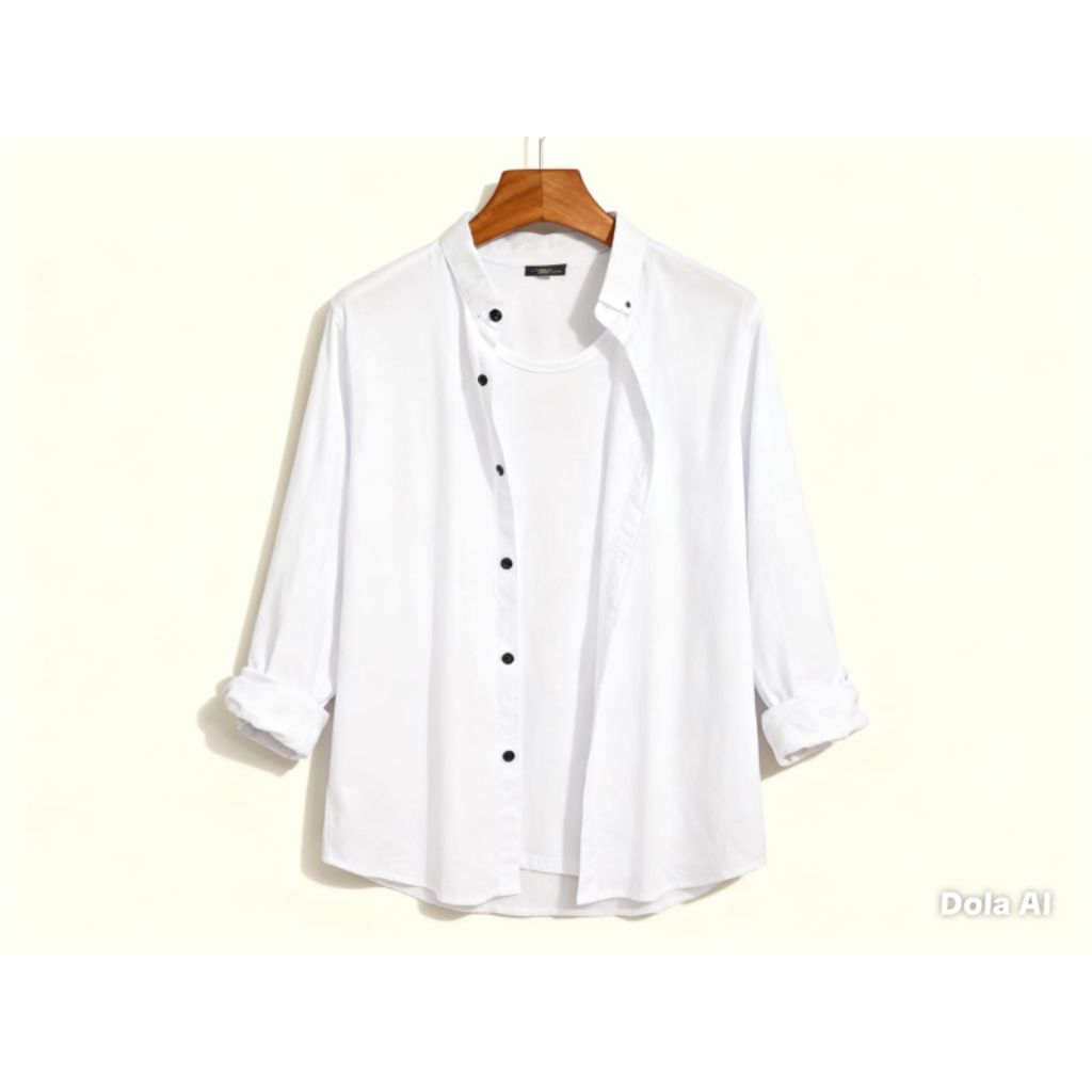kemeja pria polos putih premium quality lengan panjang .kemeja pria warna putih.kemeja pria lengan p