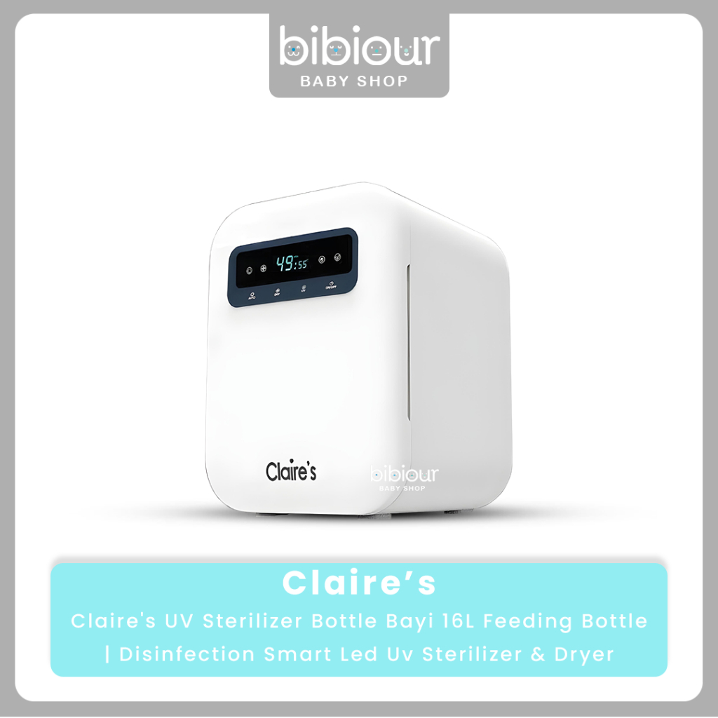 Claire's New UV Baby Bottle Sterilizer 16L | UV LED Sterilizer & Bottle Dryer Peralatan Bayi