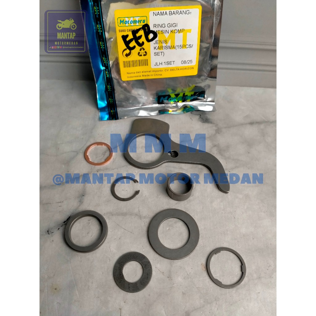 Ring Gear Gir Gigi Mesin Rasio Komplit Honda Karisma Supra X 125 Hiqh Quality