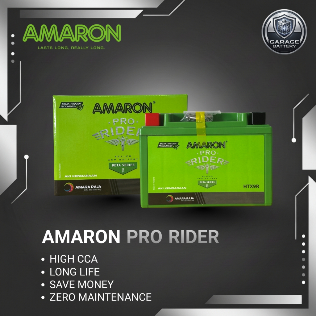 Amaron Aki Motor Honda CBR 900 R UTX9 / YTX9BS 12V / 8Ah - Aki Kering