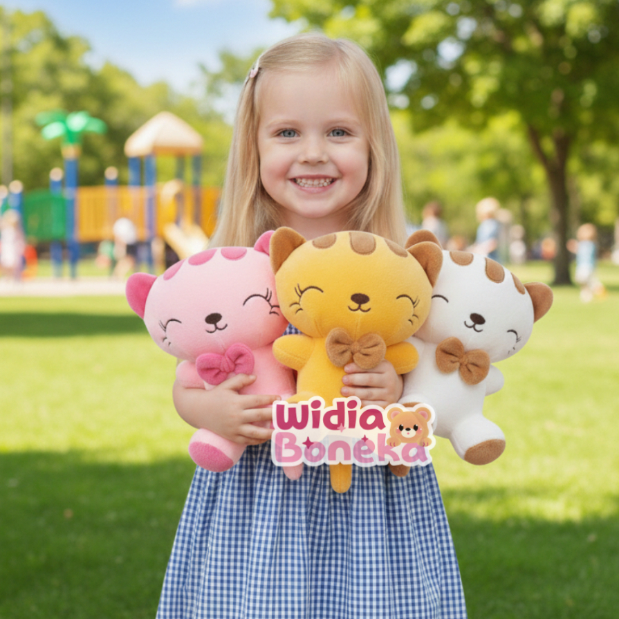 Boneka Kucing Cantik Size S / Kucing Kawai Lembut
