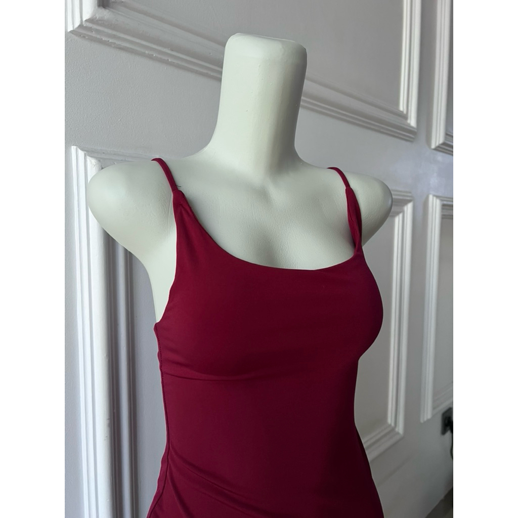 preloved Dress party maroon