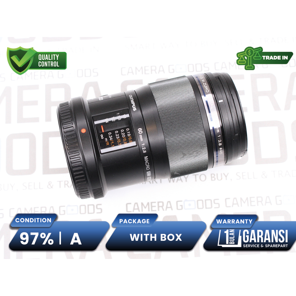 Lensa Olympus 60mm F2.8 Macro M.Zuiko Digital ED Lens Second Bekas Grade A - L250568