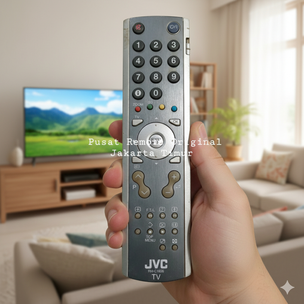 REMOTE REMOT TV LED LCD JVC RM-C1808 ORIGINAL