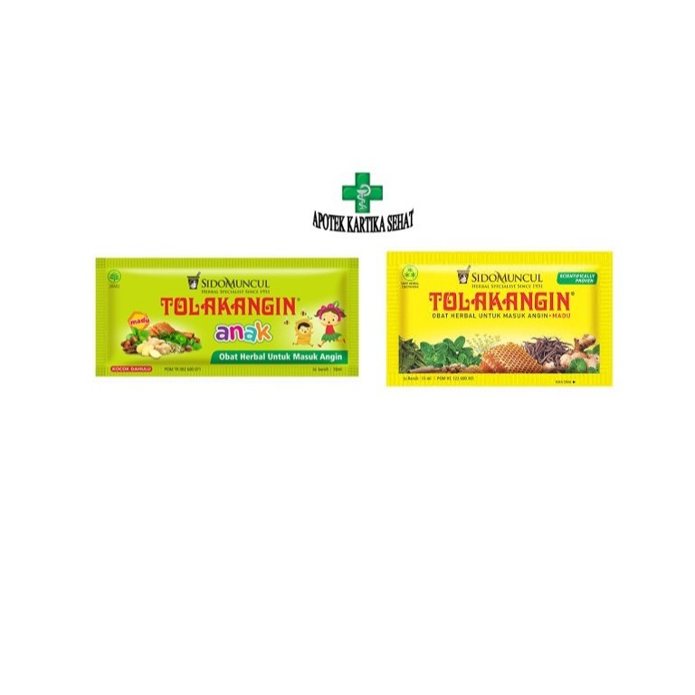 Tolak Angin Cair Plus Madu Sachet - Dan Tolak Angin Anak Sachet