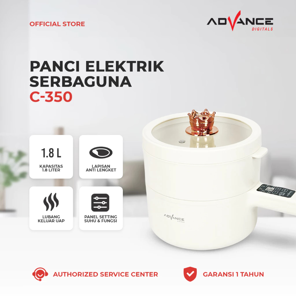 Advance Panci Listrik C-350 Elektrik Warmer Steamer C350