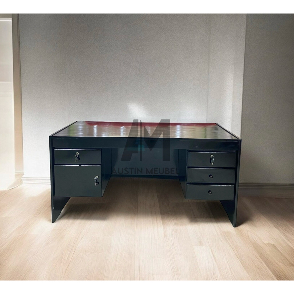 Meja Kantor Full Kayu Solid | Meja belajar | Meja Serbaguna