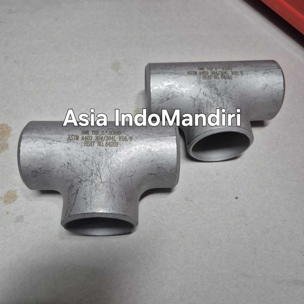 Tee Las SCH40 Stainless SS 304 4" inch Tee SCH 40 SS304