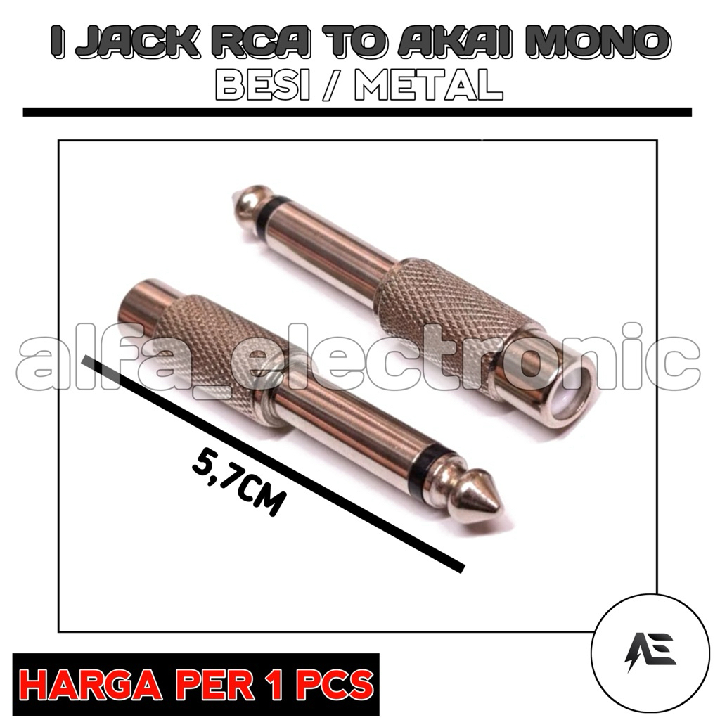 I JACK RCA TO JACK AKAI MONO BESI SAMBUNGAN RCA TO AKAI MONO