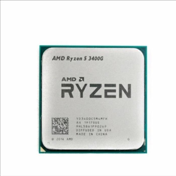 AMD Ryzen 5 3400G Tray (NO FAN) Processor CPU Socket AM4