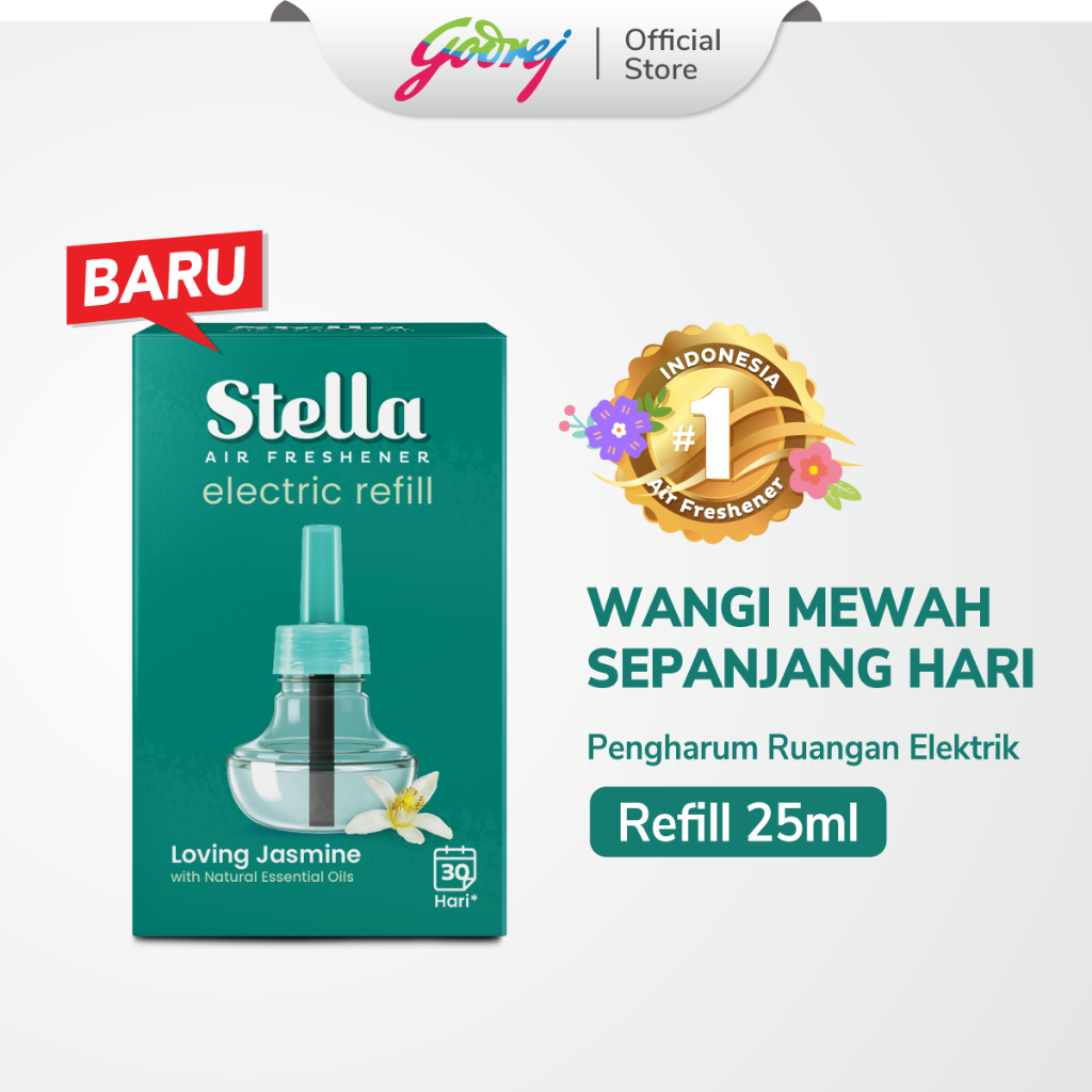 Stella Air Freshener Electric Refill Loving Jasmine - Pengharum Pewangi Ruangan Elektrik