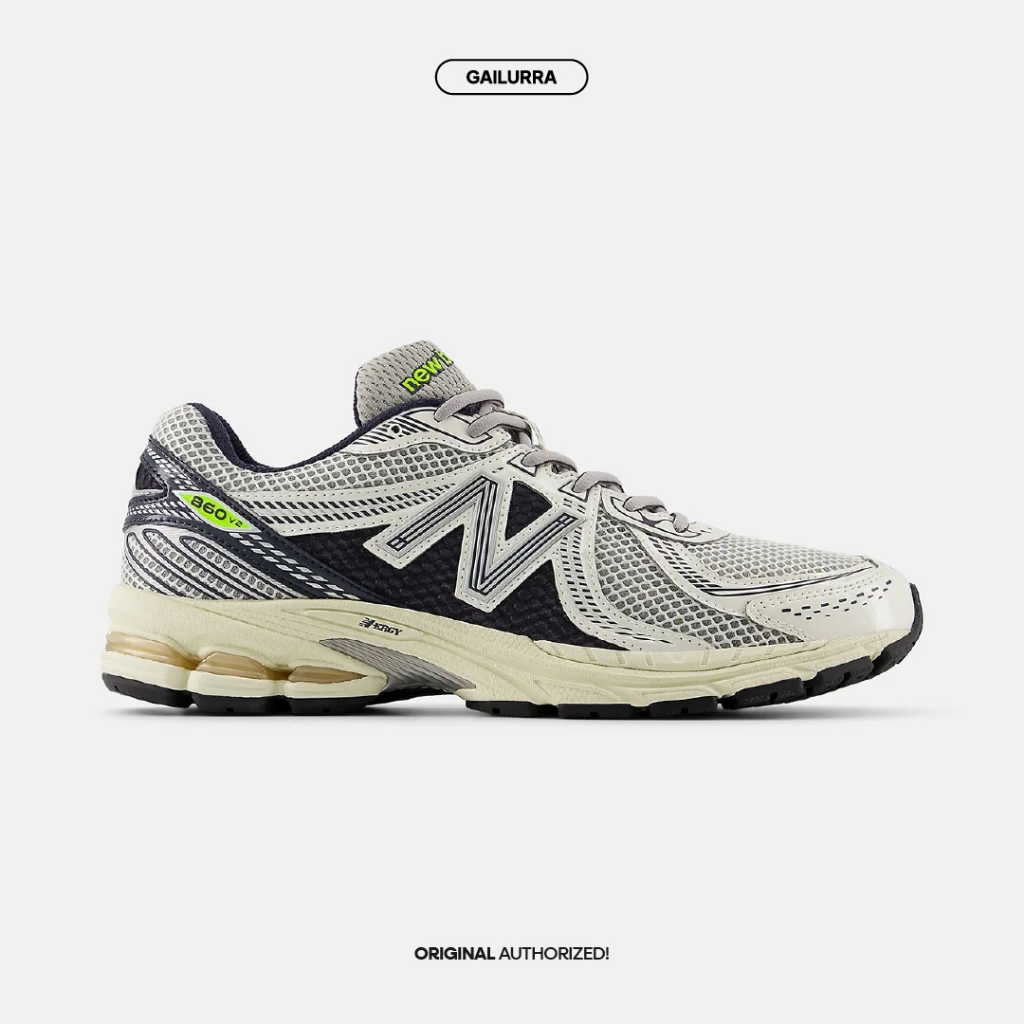 New Balance 860v2 White Black Neon Original