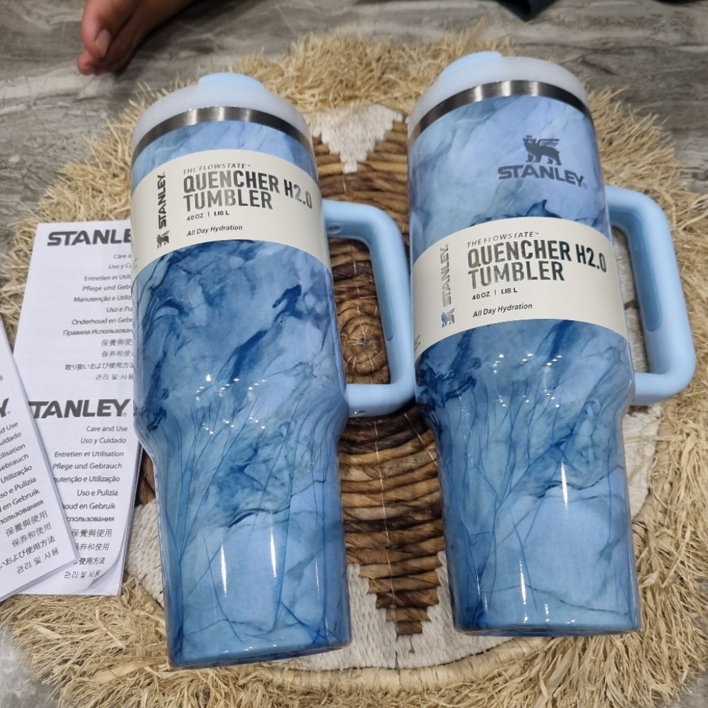 Jual Tumbler Ory Stanley Keramik Biru/Tumbler Ory/Tumbler Murah/Tumbler Tahan Panas dan Dingin Stain