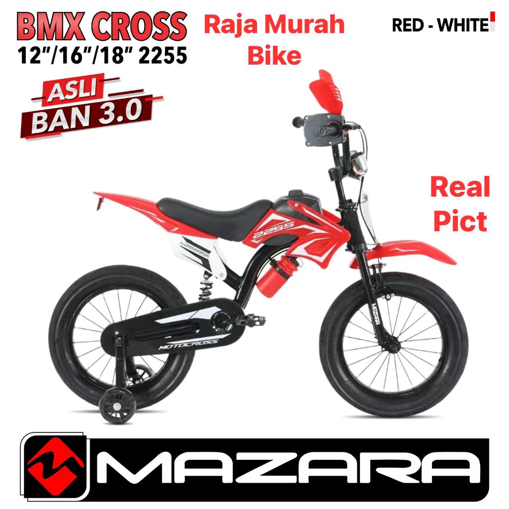 Sepeda Anak Bmx 16 Inch Mazara 2255 Bmx Cross Ban 3.0 Sepeda Trail Mazara 2255