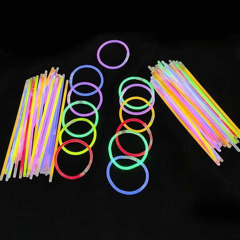 {YM} Glowing Stick / Glow Stik / Gelang Glow Light in the Dark / 100pcs glowstick glowing stick glow