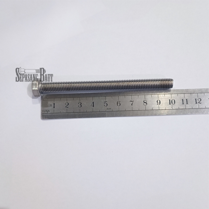 M8 x 100 Baut Hexagon Stainless 304 M8x100