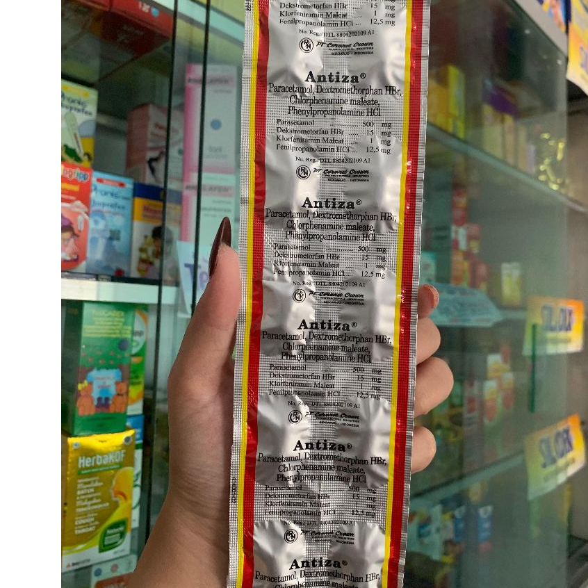 Antiza Strip 10 Tablet Batuk Pilek Demam