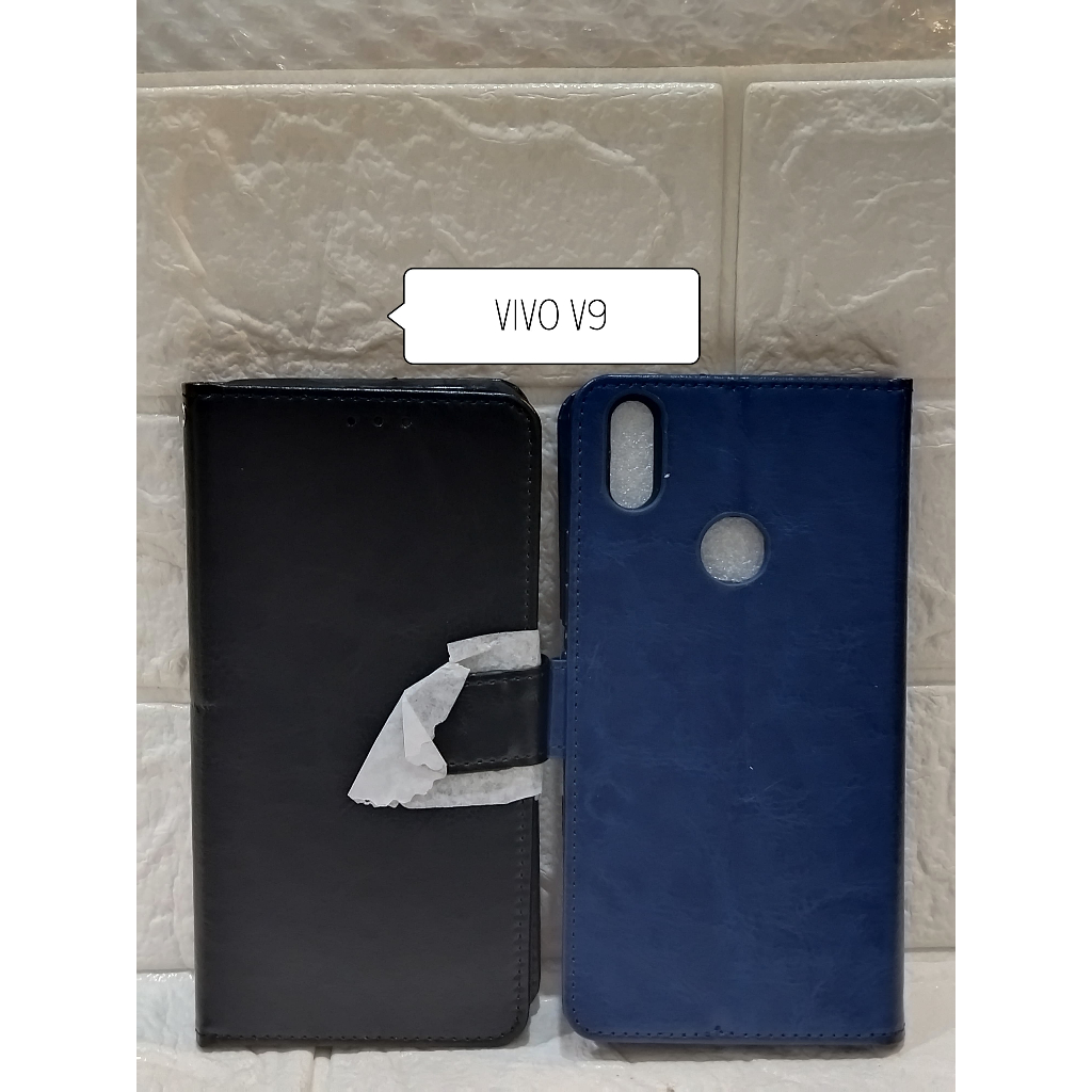 VIVO V9 CASE FLIP COVER KULIT / FLIP COVER DOMPET