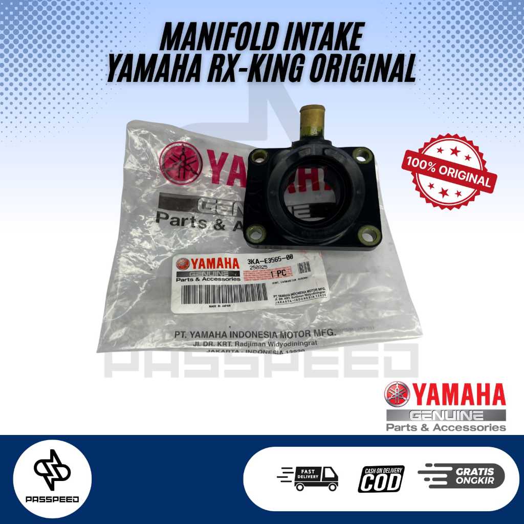 INTAKE MANIFOLD INTEK MANIPUL MANIPOL KARET JOIN KARBURATOR RX KING RXK RXS YT ORIGINAL YAMAHA MADE 