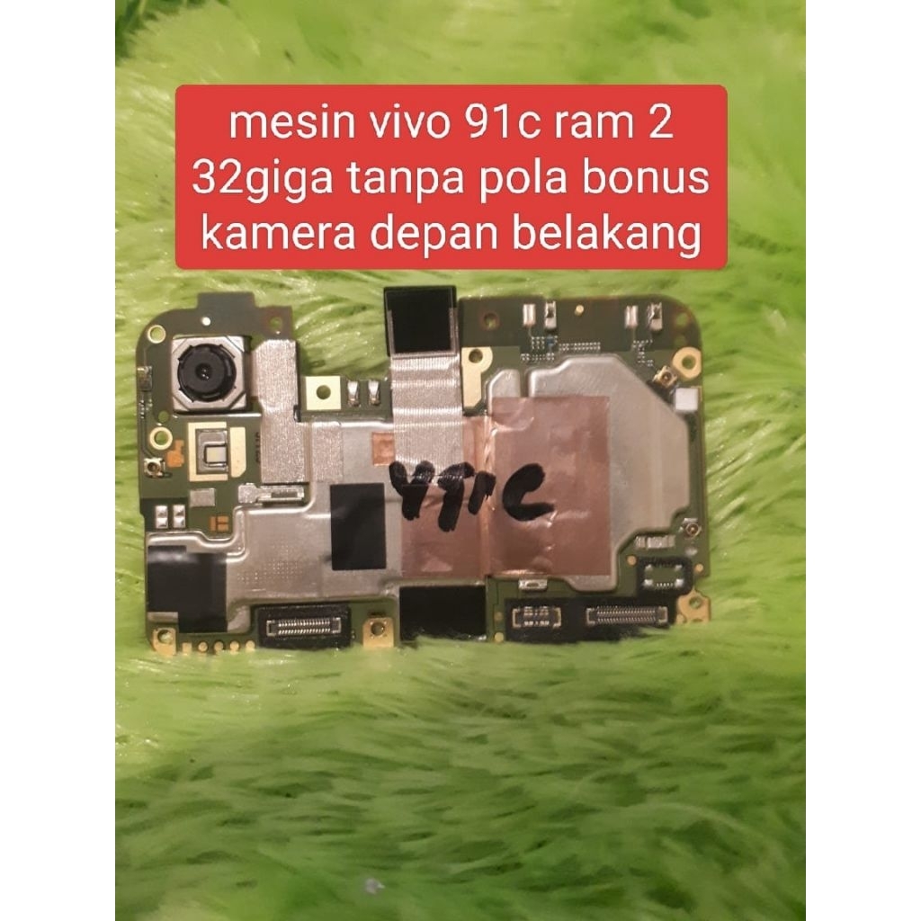 mesin Vivo y91 y91c tipe 1820 ram 2 32giga bonus kamera depan belakang