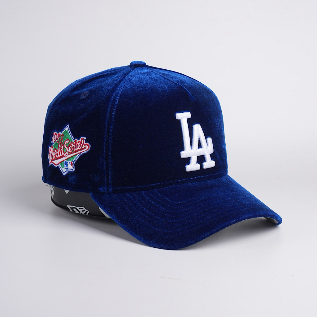 topi new era original los angeles dodgers velvet official team color